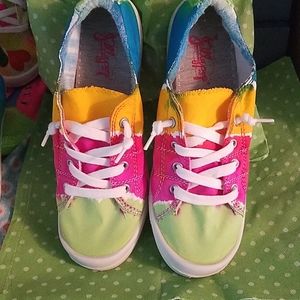 Custom tye dye sneakers